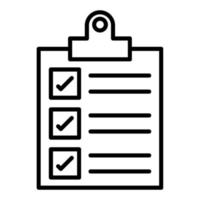 Tasks Checklist Icon Style vector