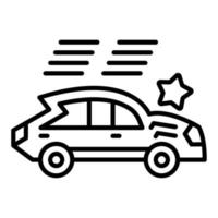 carreras coche icono estilo vector