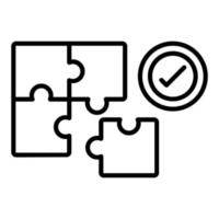 Problem Solving Icon Style vector