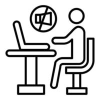 Work Distraction Icon Style vector