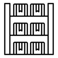 Shelf Capacity Icon Style vector