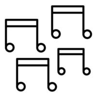 Music Notes Icon Style vector