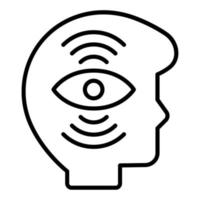 Self Awareness Icon Style vector