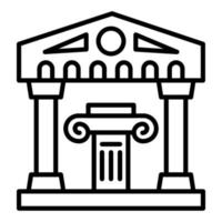 History Museum Icon Style vector