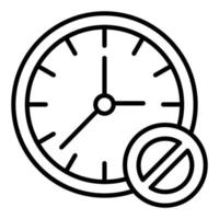 Block Time Icon Style vector