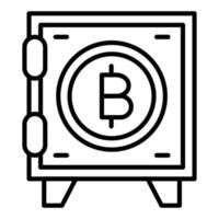Crypto Vault Icon Style vector