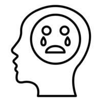 Grief Icon Style vector