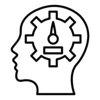 Mental Control Icon Style vector