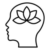 Meditation Icon Style vector