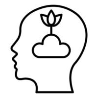 Mental Growth Icon Style vector