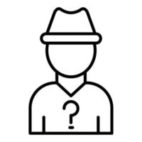 Anonymity Icon Style vector