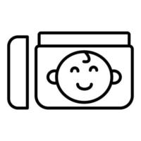 Baby Cream Icon Style vector