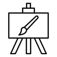 Canvas And Easel Icon Style vector