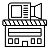 estilo de icono de estudio de cine vector