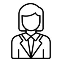 Director Female Icon Style vector