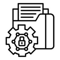 Control Over Information Icon Style vector