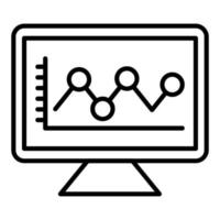 Predictive Analysis Icon Style vector