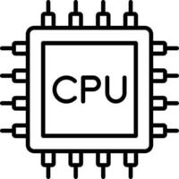 Processor Icon Style vector