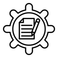 Content Management System Icon Style vector