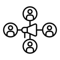 Affiliate Marketing Icon Style vector