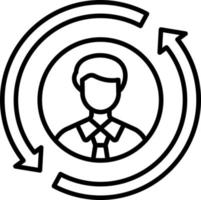 Customer Retention Icon Style vector