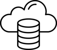 Cloud Storage Icon Style vector