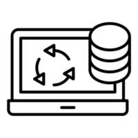 datos portabilidad icono estilo vector