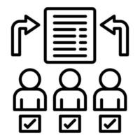 Identifiable Natural Person Icon Style vector