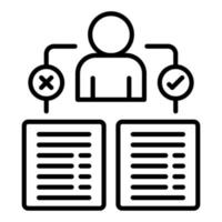 Decision Making Icon Style vector