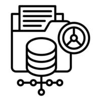 Data Controller Icon Style vector