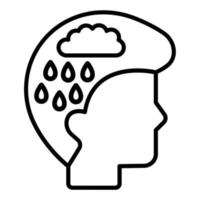 Depression Icon Style vector