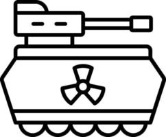 Nuclaer Tank Icon Style vector