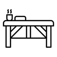 Spa Bed Icon Style vector