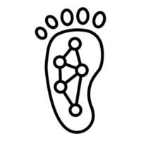 Reflexology Icon Style vector