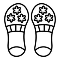 estilo de icono de zapatillas vector