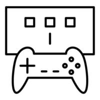 estilo de icono de juego de consola vector