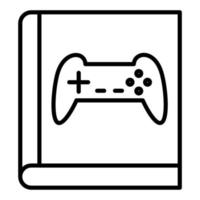 juego biblioteca icono estilo vector