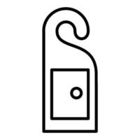 Door Hanger Icon Style vector