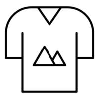 estilo de icono de camiseta vector