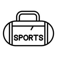 Sport Bag Icon Style vector