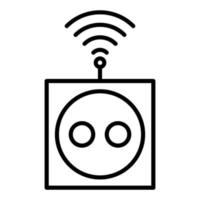 Smart Socket Icon Style vector