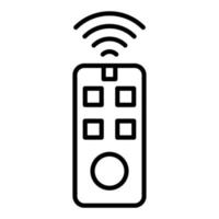 Smart Remote Control Icon Style vector