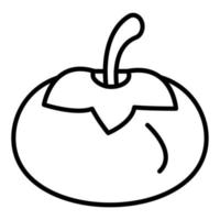 Persimmon Icon Style vector