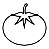 tomate icono estilo vector