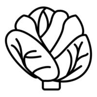 Cabbage Icon Style vector