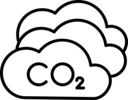 Carbondioxide Icon Style vector