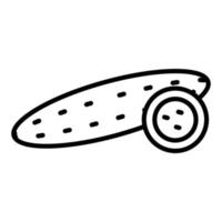 Cucumber Icon Style vector