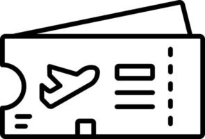 Boarding Pass Icon Style vector