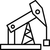 petróleo plataforma icono estilo vector