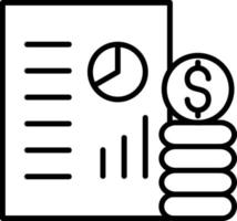 Balance Sheet Icon Style vector